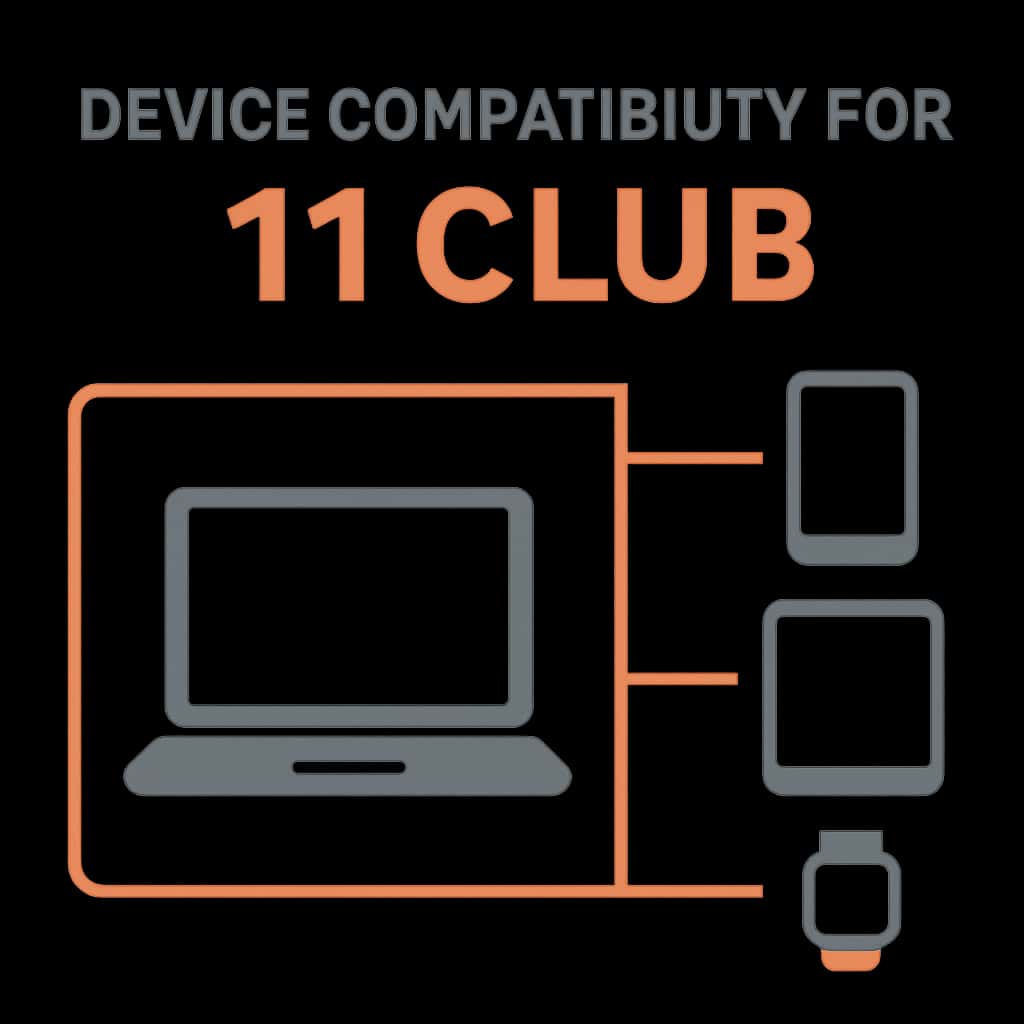 Illustration detailing the installation process for the 11 Club app.