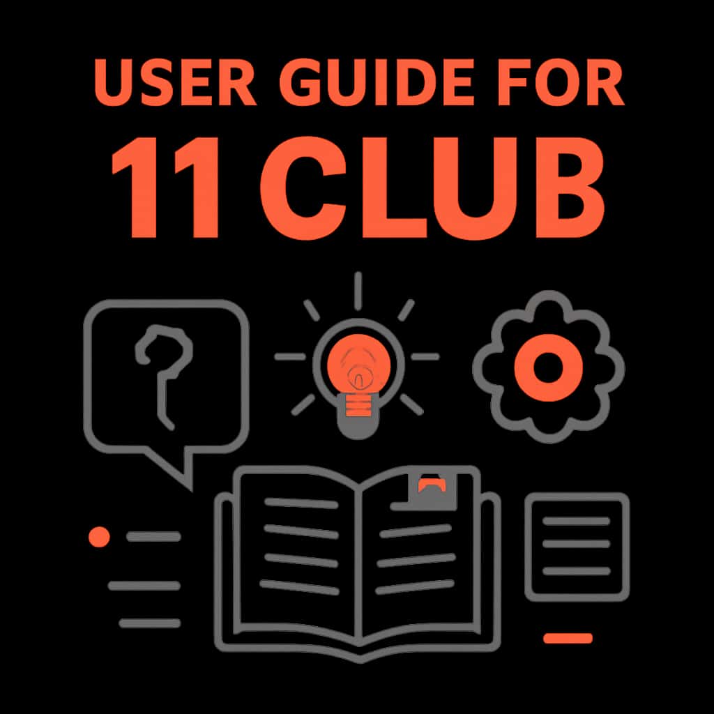 Illustration explaining the installation process for 11 Club.