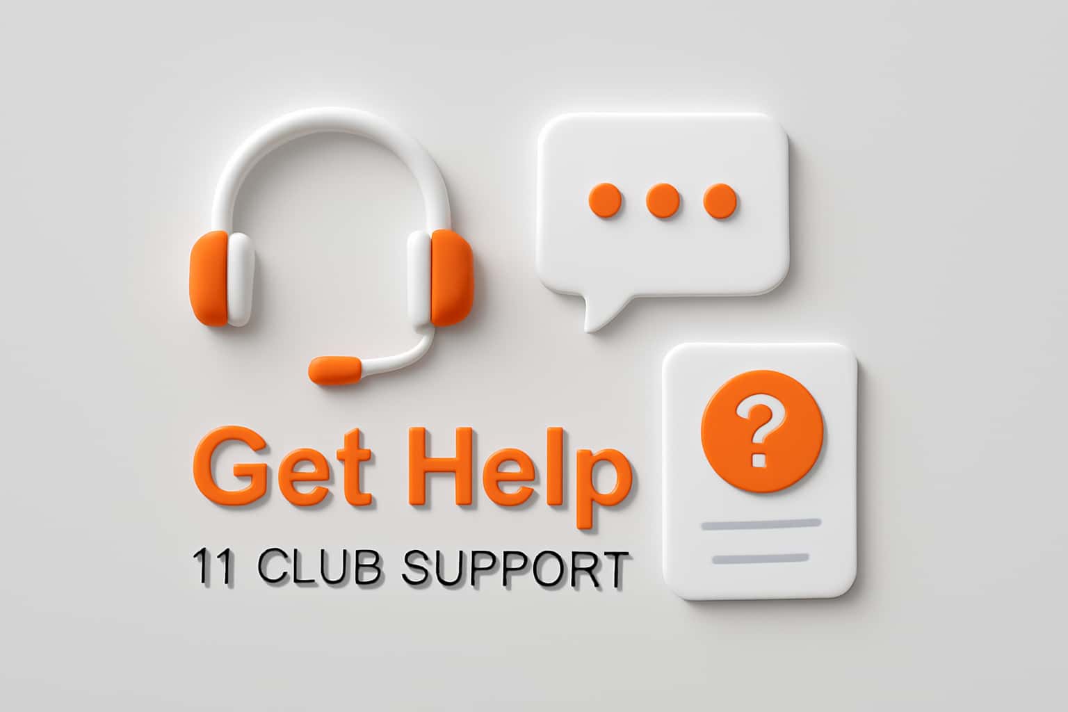 Get Help - 11 Club Support Interface