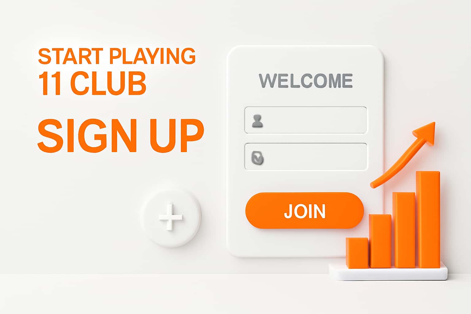 Start Playing 11 Club - Sign Up Interface
